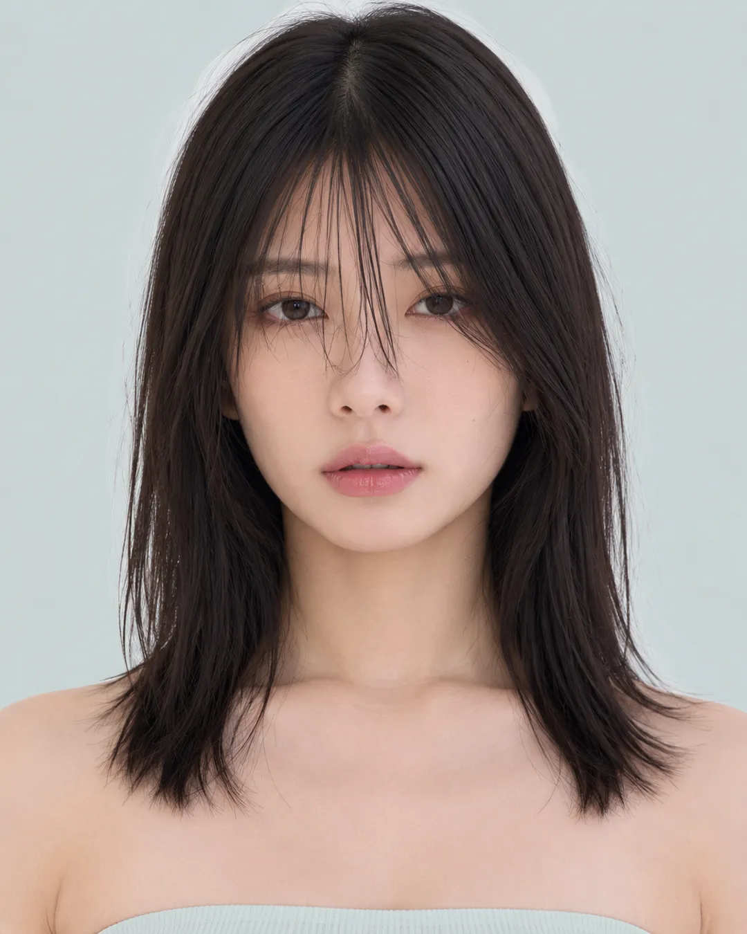 半长发 · 正脸