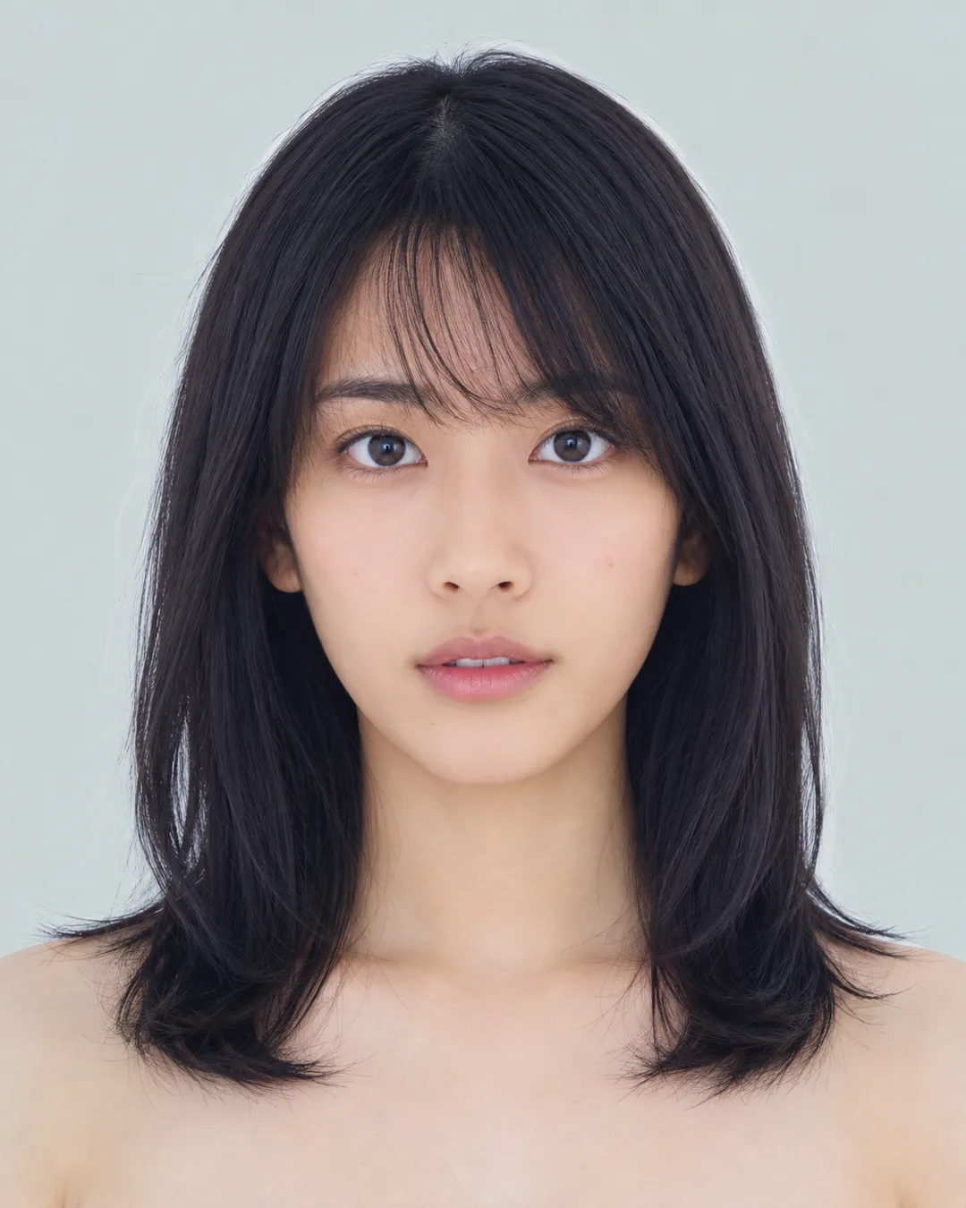 中长发 · 正脸