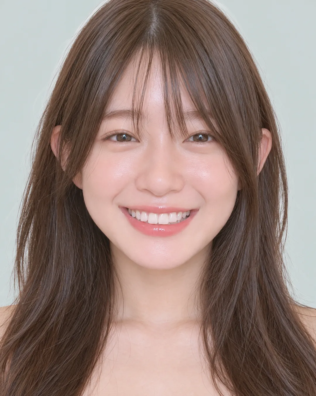 长发 · 正脸