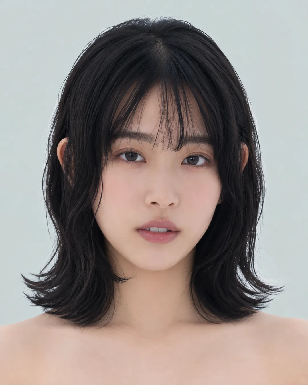 中长发 · 正脸