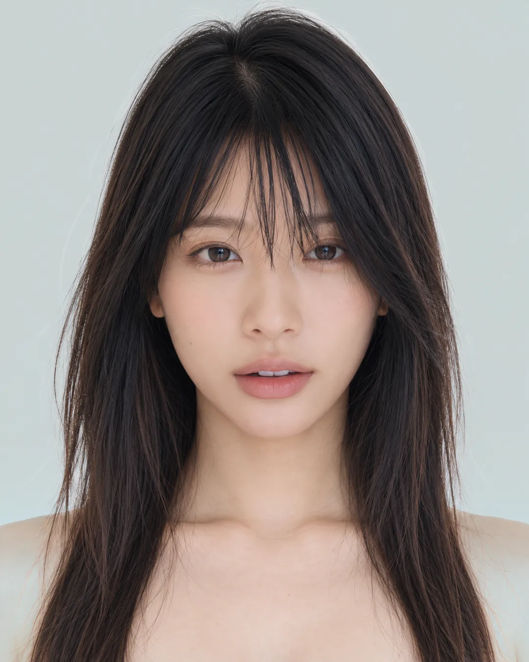 长发 · 正脸