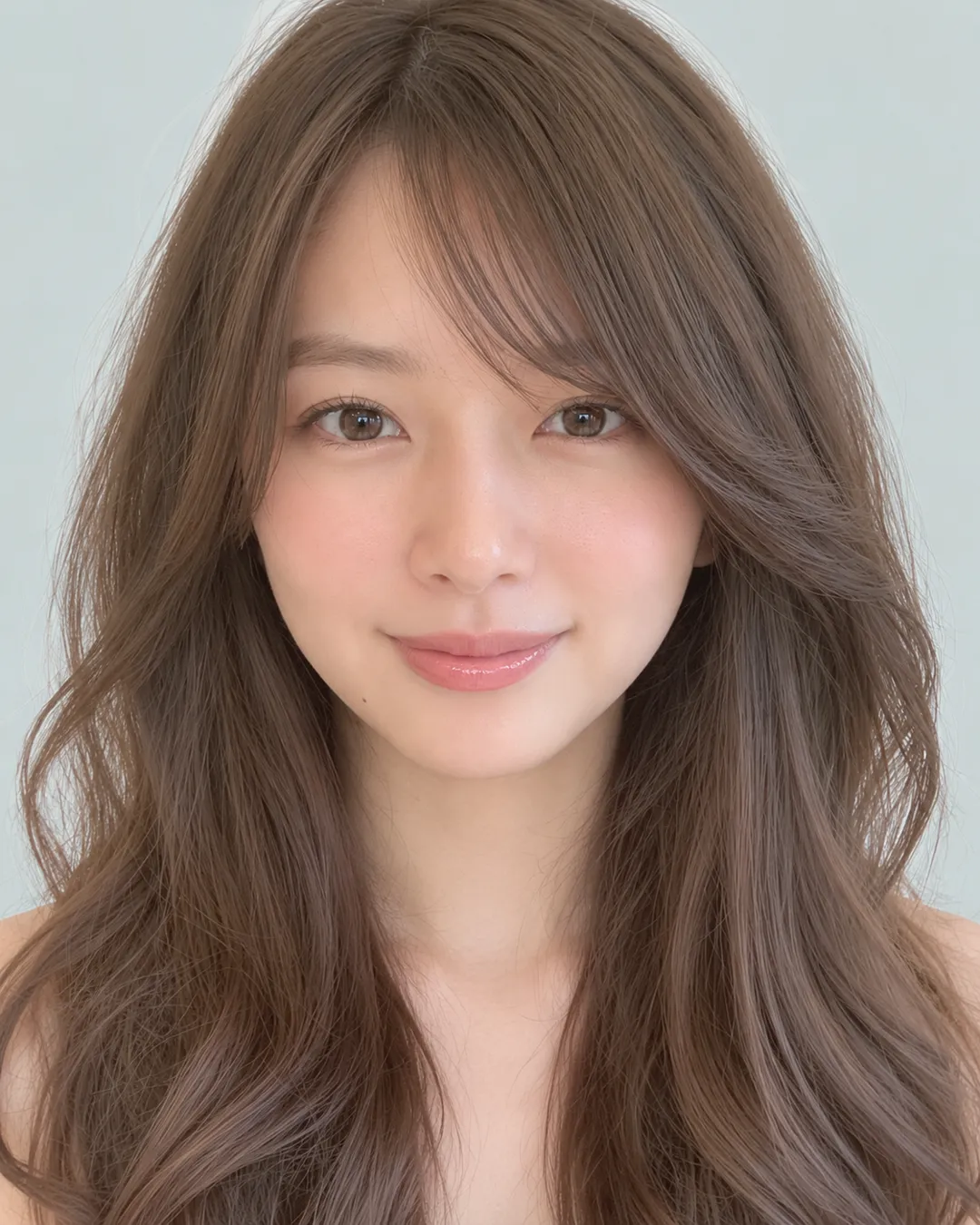半长慵懒卷