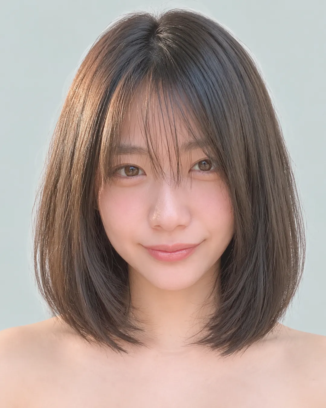 韩式锁骨流苏波波(侧分刘海)