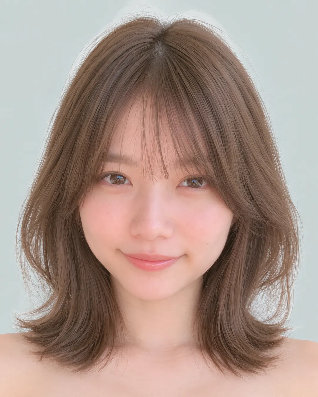 收腰短发(后颈留长·空气刘海)