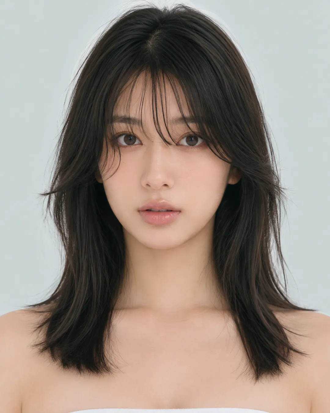 半长发 · 正脸