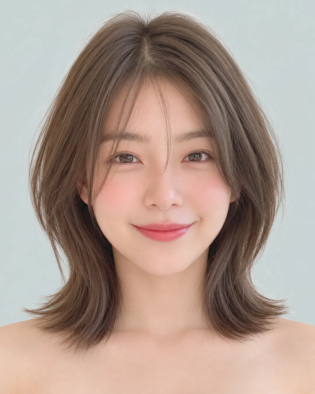 收腰短发(后颈留长·空气刘海)