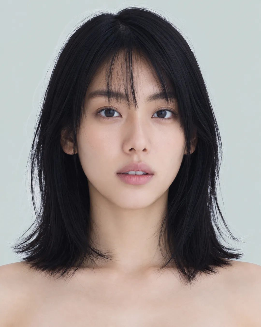 半长发 · 正脸