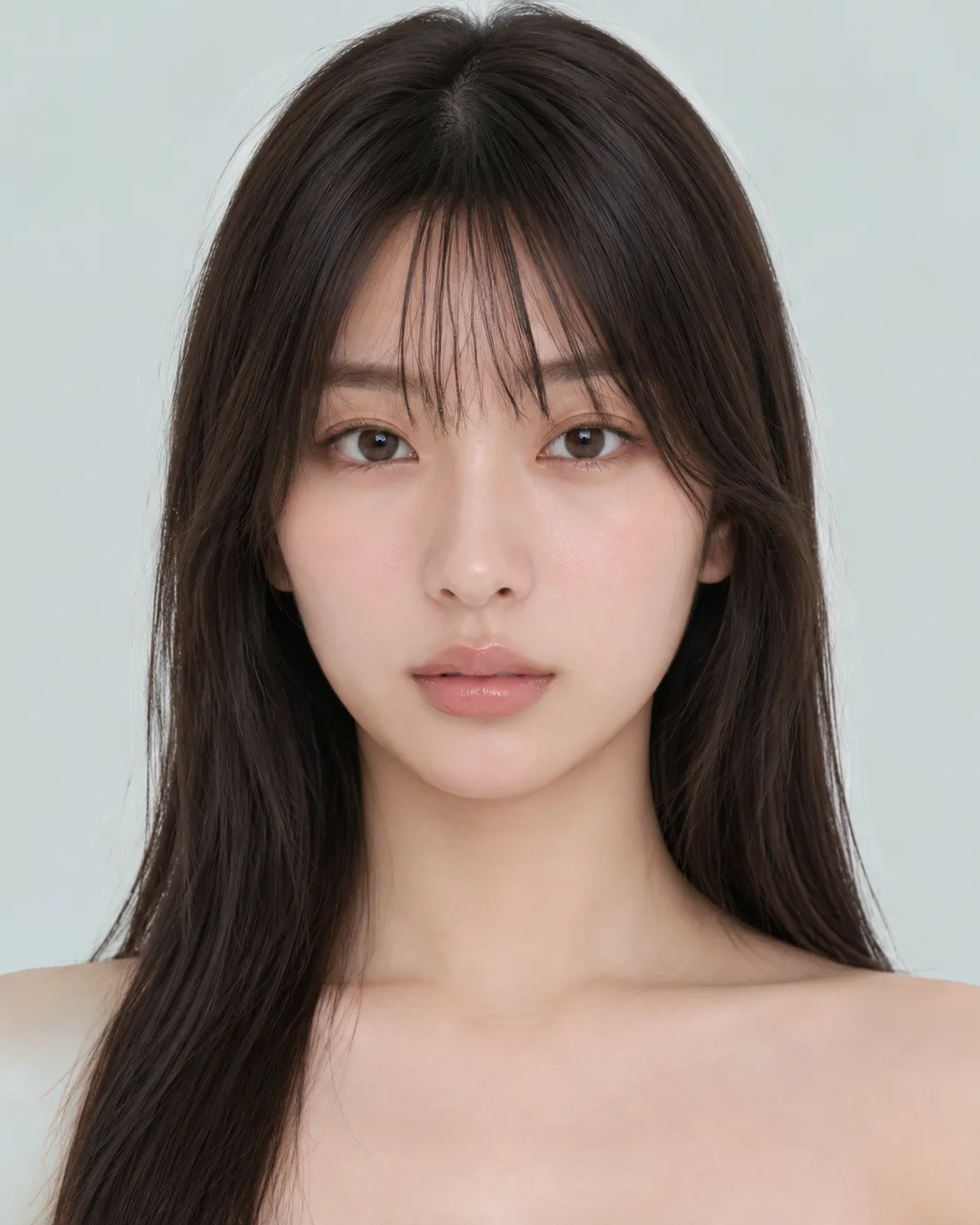 长发 · 正脸