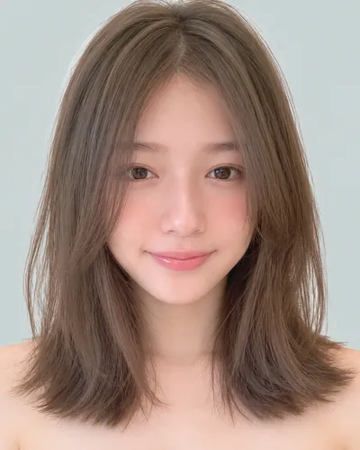 锁骨长度层次波波（灰米色）