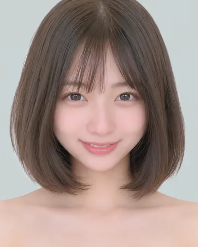 圆润短波波（空气刘海·深棕色）